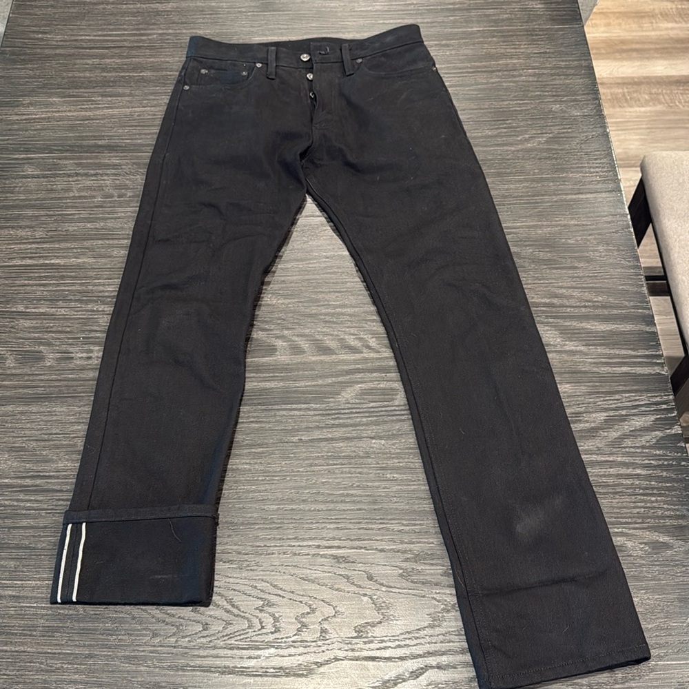 3sixteen SL-220X 100% Cotton Double Black Jeans Size 31